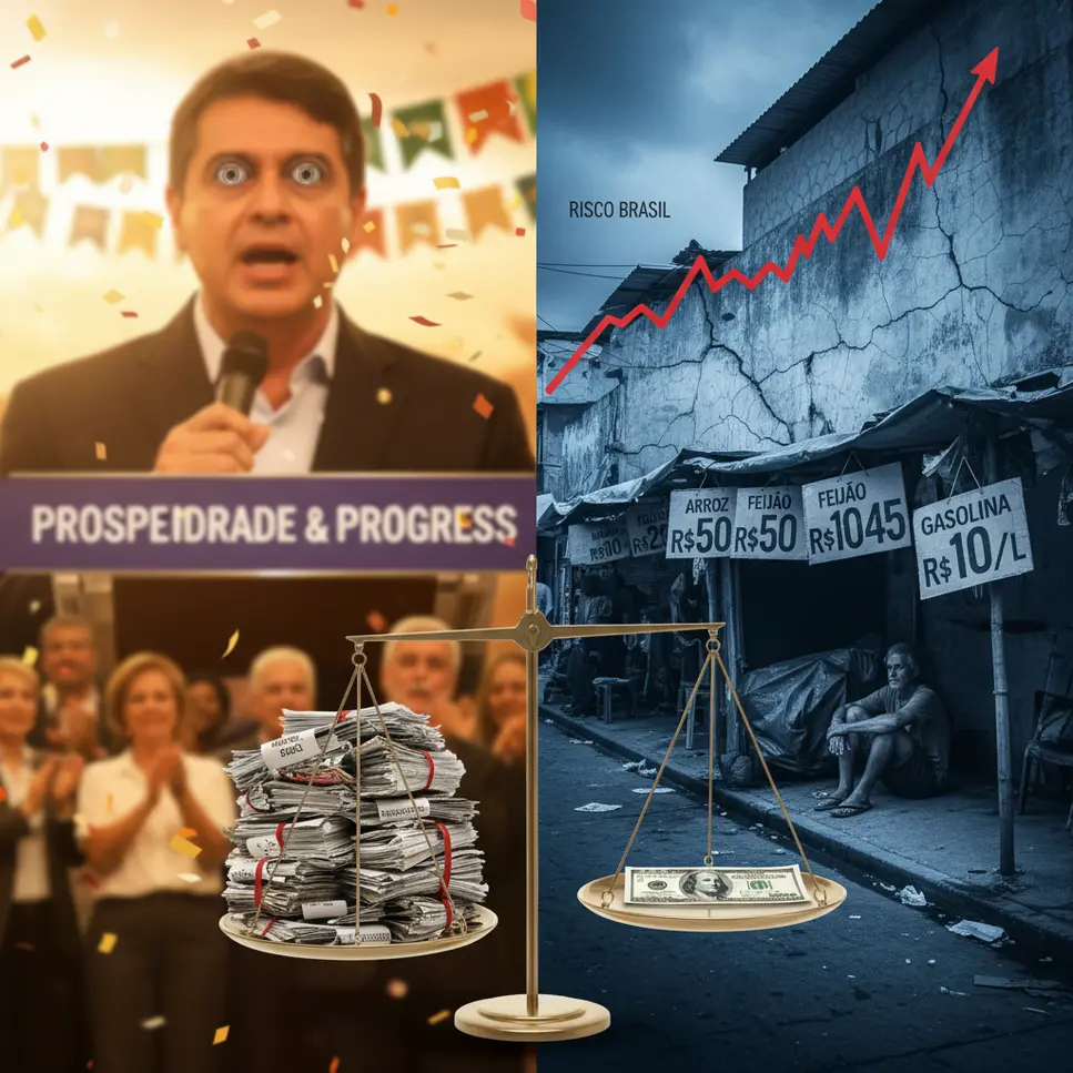 A Desconexão Natalina e o Risco Brasil: Análise Fiscal e Comparativo Brasil-EUA